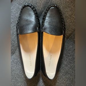 Cole Haan loafers in black leather. Worn once